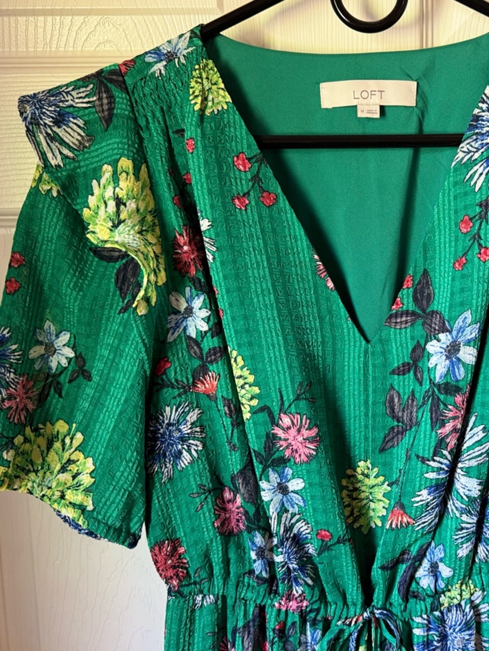 LOFT Emerald Green Dress